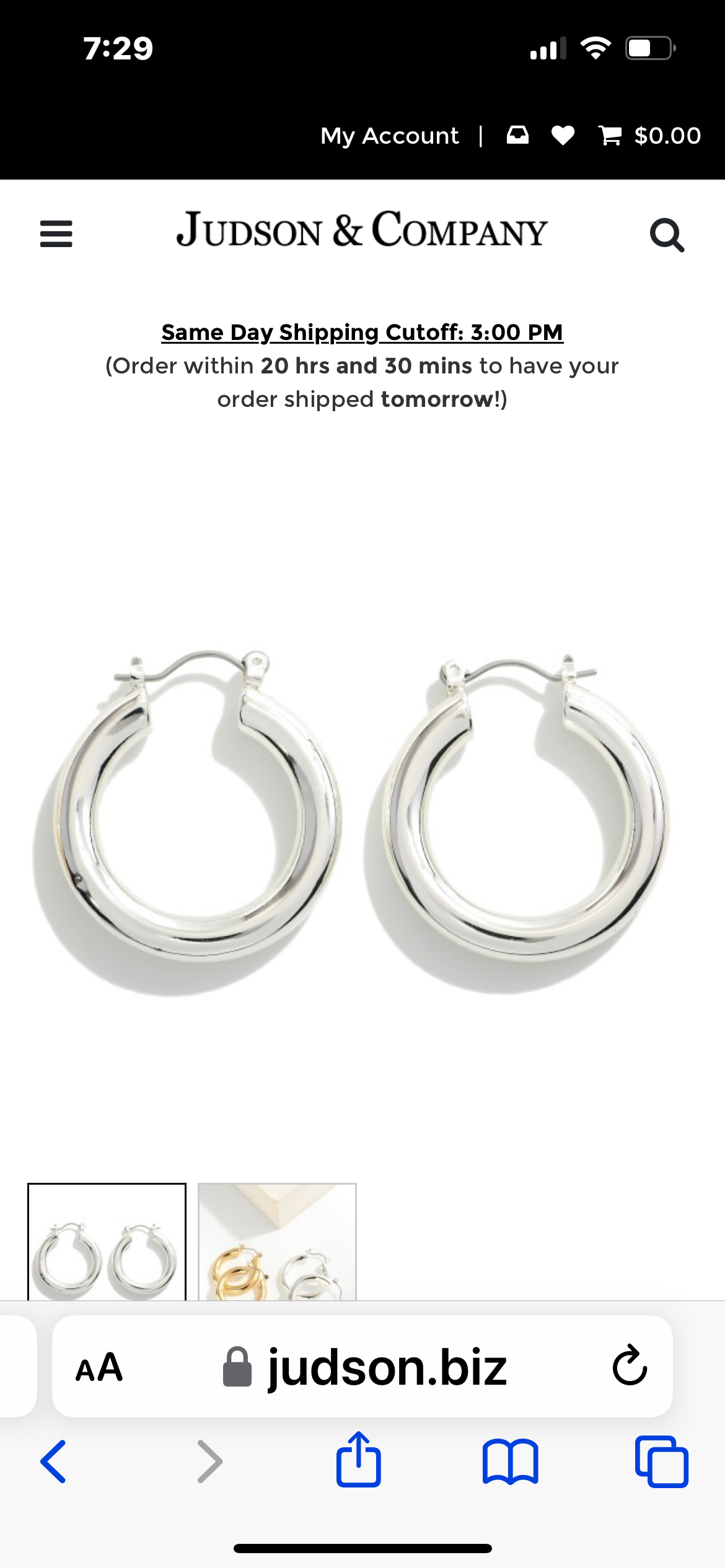 Silver Hoops