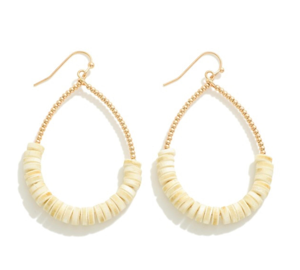 Cream and Gold Dangles