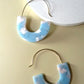 Blue Acrylic Earrings