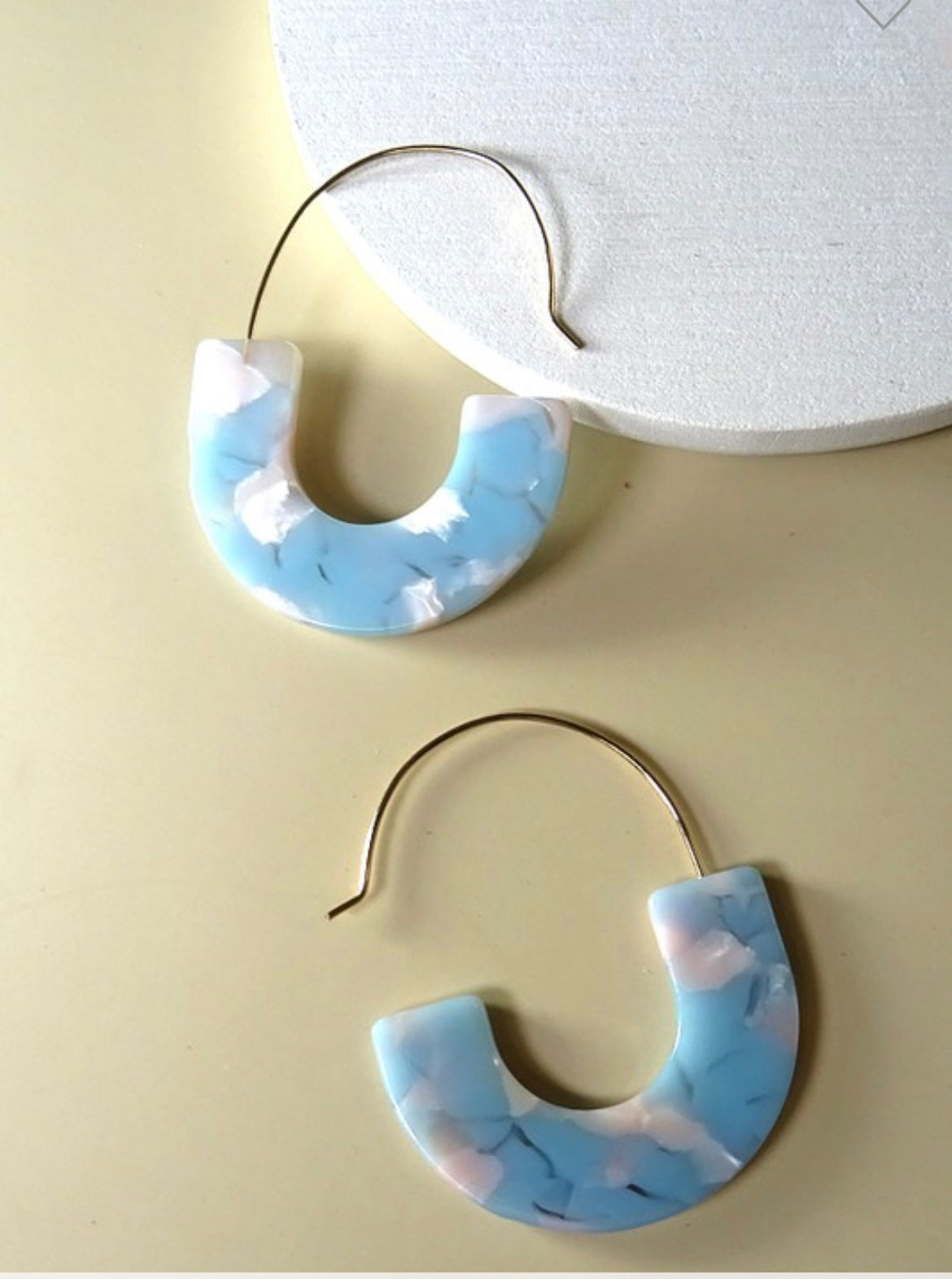 Blue Acrylic Earrings