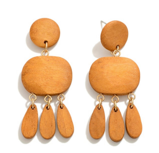 Wooden earrings