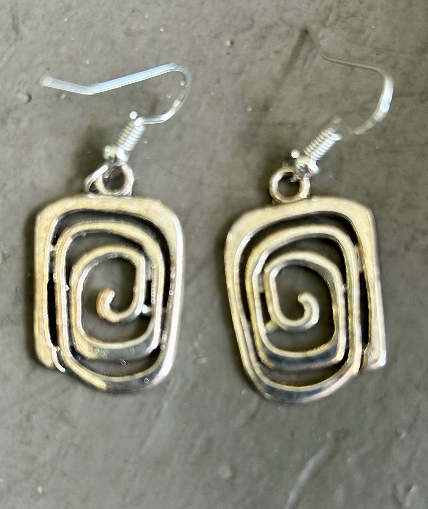 Silver earrings