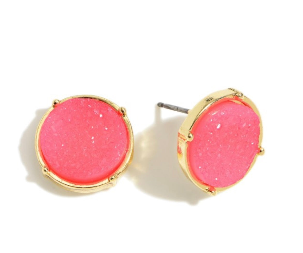 Button Earrings