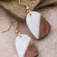 Wood and Ivory Earrings