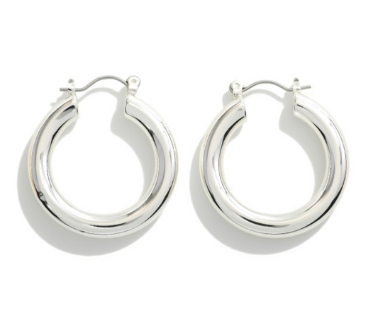 Silver Hoops