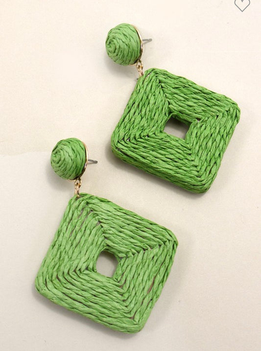 Raffia Earrings