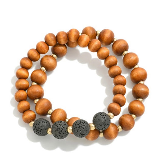 Wooden Bead Bracelets