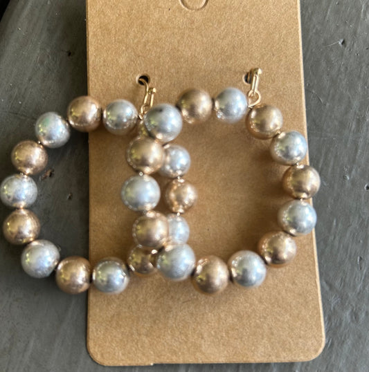 Gold and silver bead