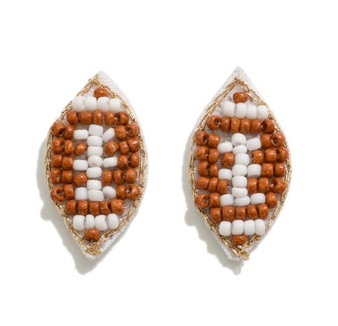 Football Stud Earrings