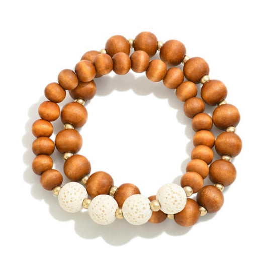 Wooden Bead Bracelets