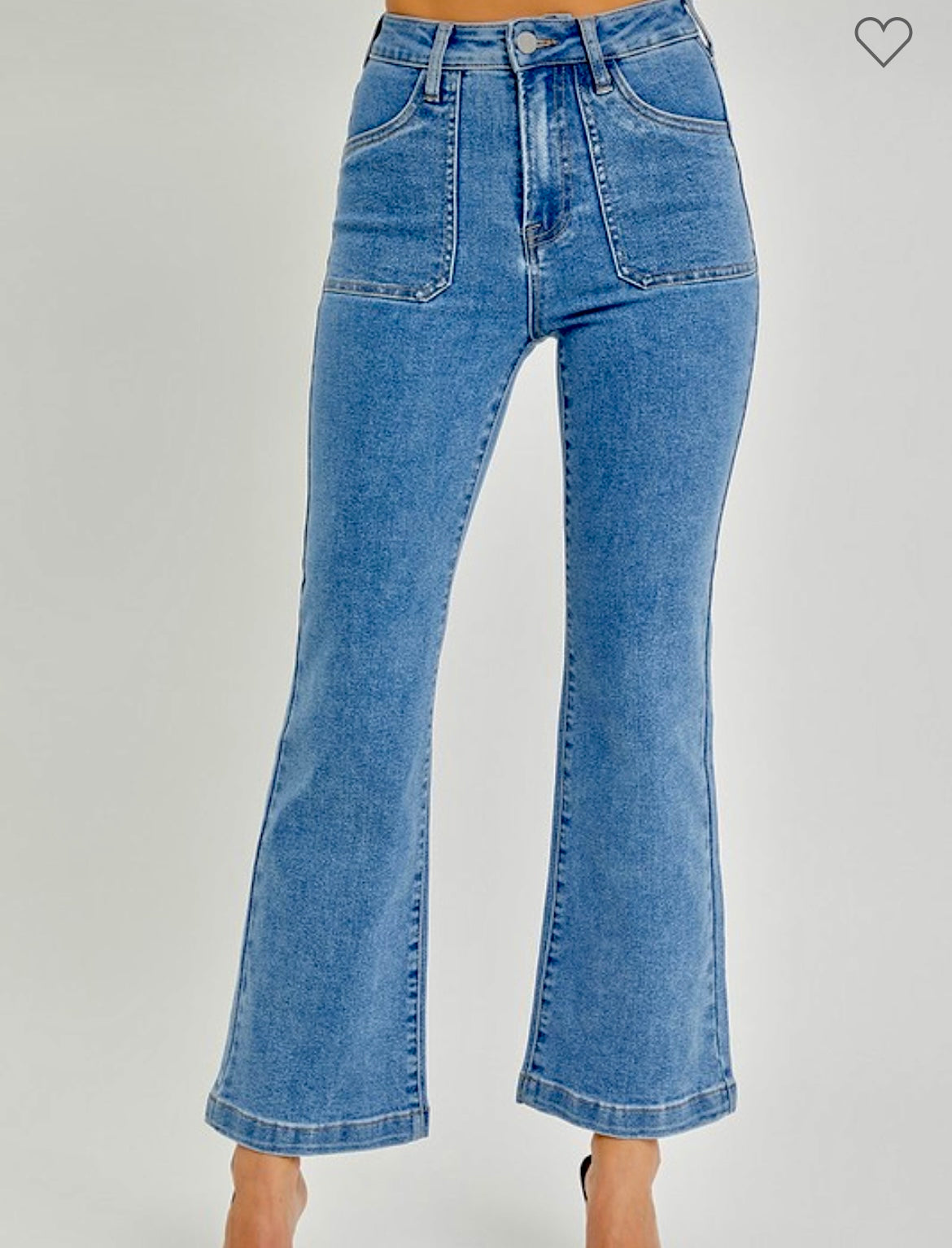 Risen Patch Pocket Flare Jeans