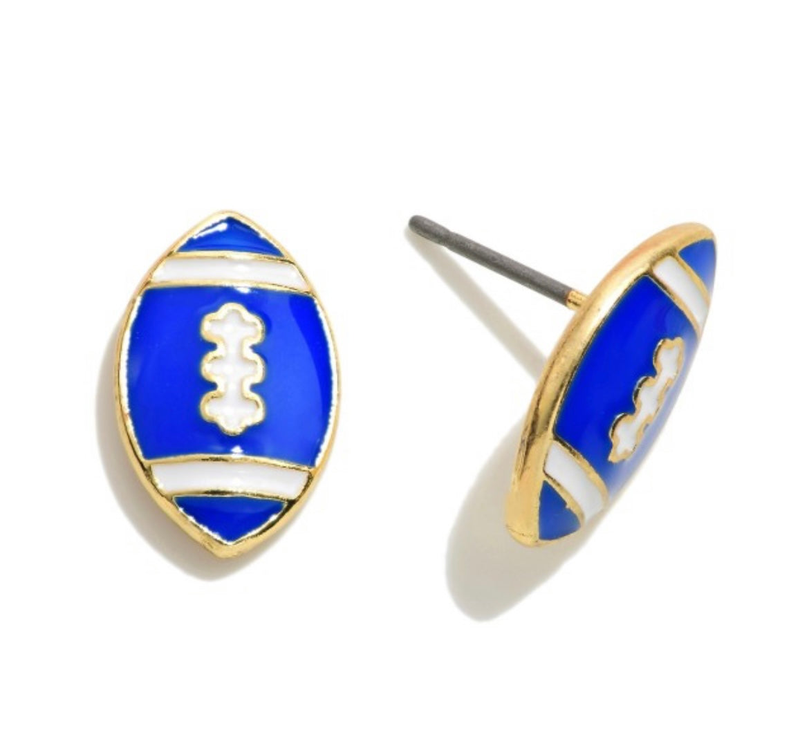 Football Stud Earrings