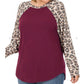 Curvy Animal Sleeve Raglan