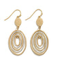 Oval dangle earrings