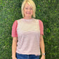 Pink Lady Striped Top