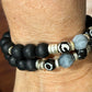 Black Wooden Bracelet Set