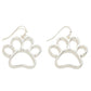 Silver Paw Earrings