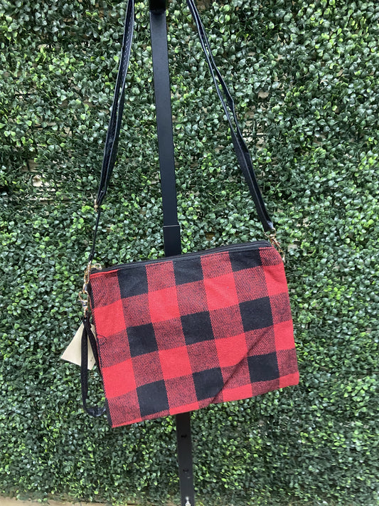 Buffalo Check Flannel Crossbody Bag