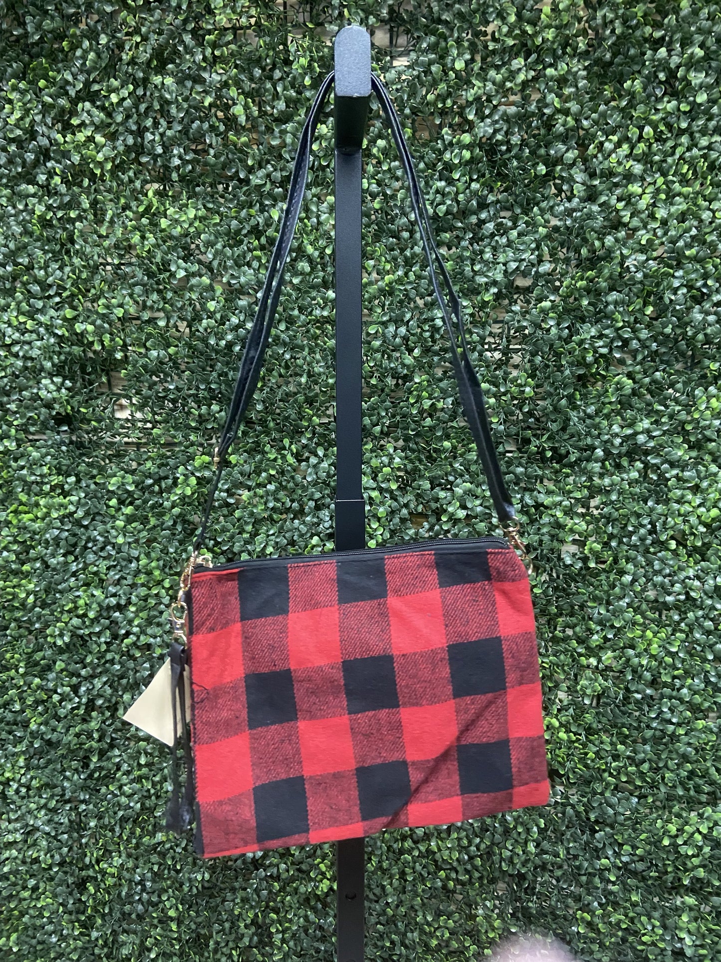 Buffalo Check Flannel Crossbody Bag