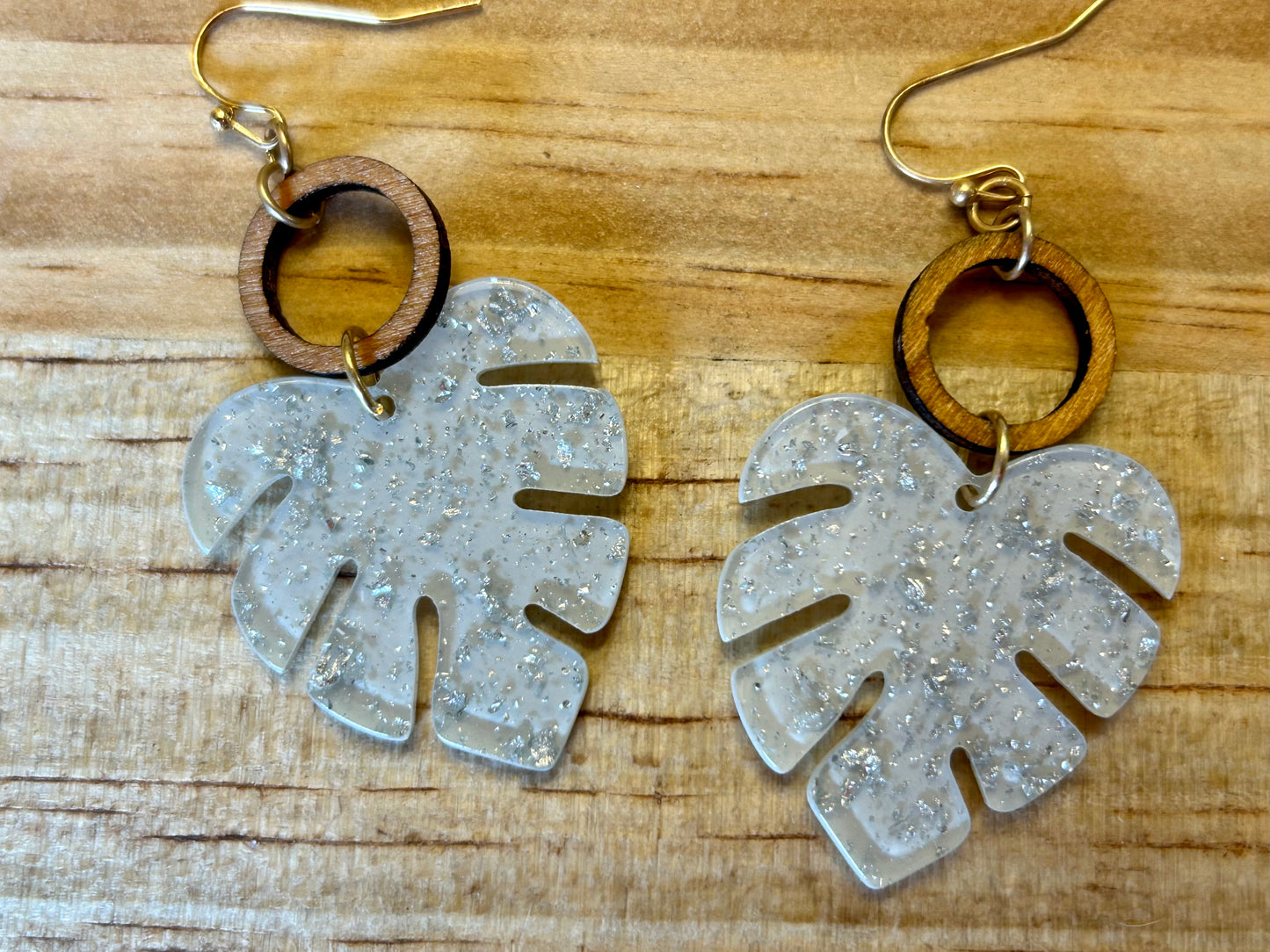 Leaf Resin Earrings