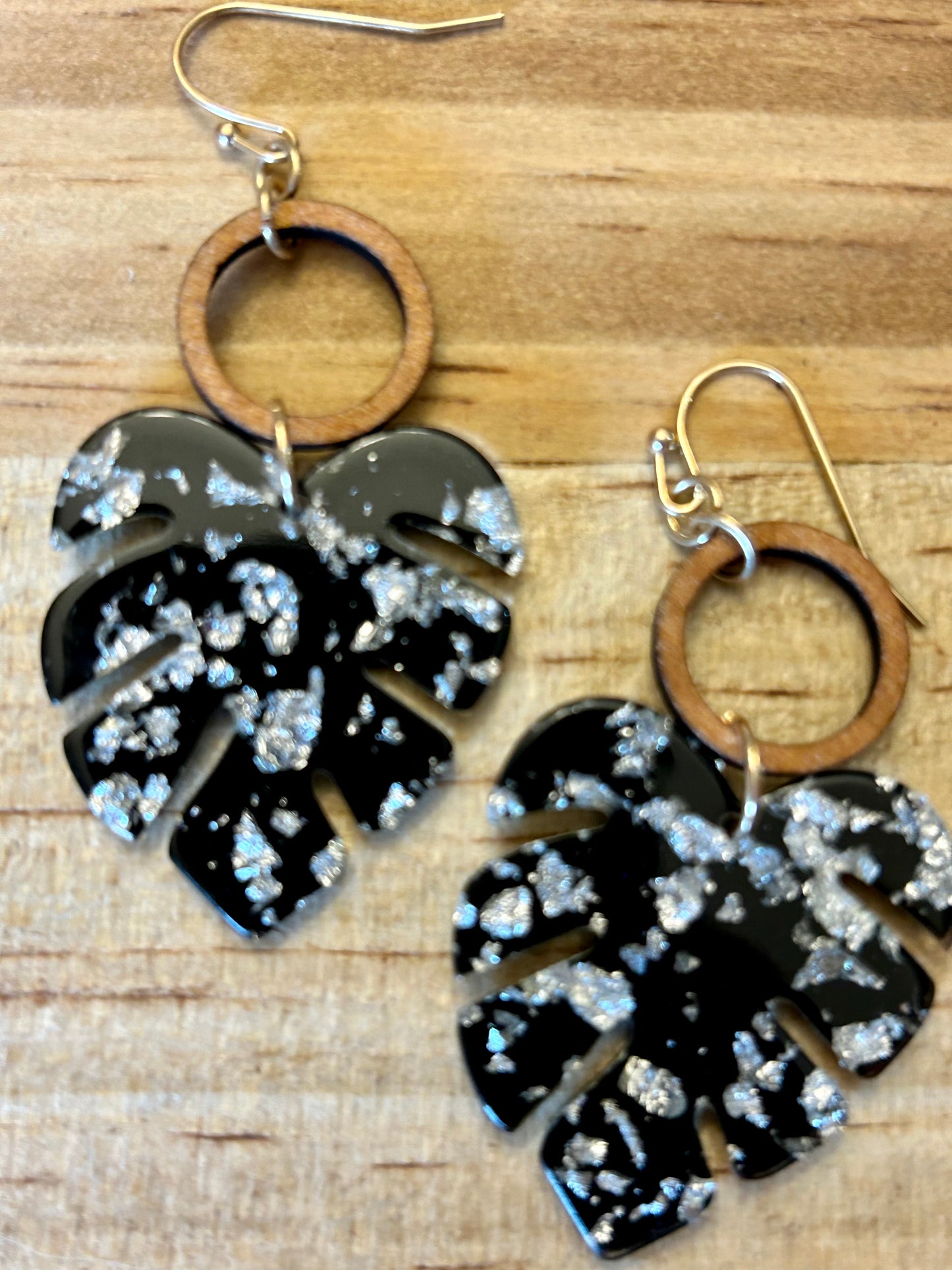 Leaf Resin Earrings