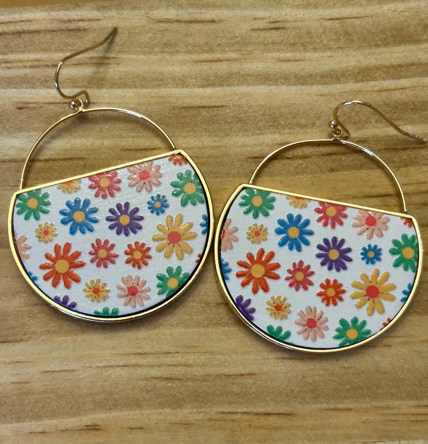 Ceramic Flower Earrings