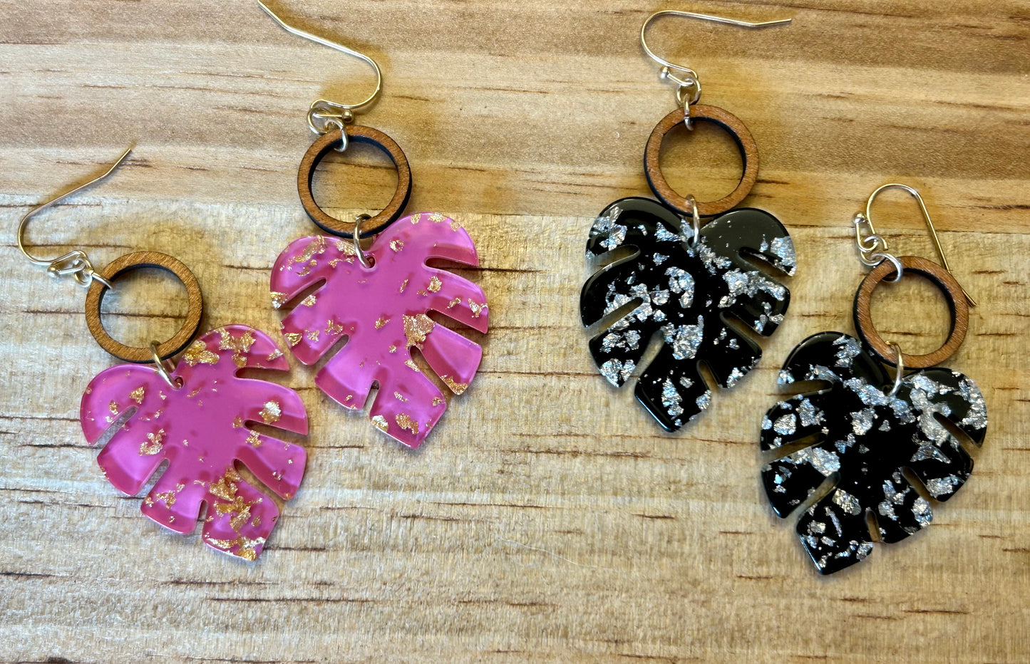 Leaf Resin Earrings