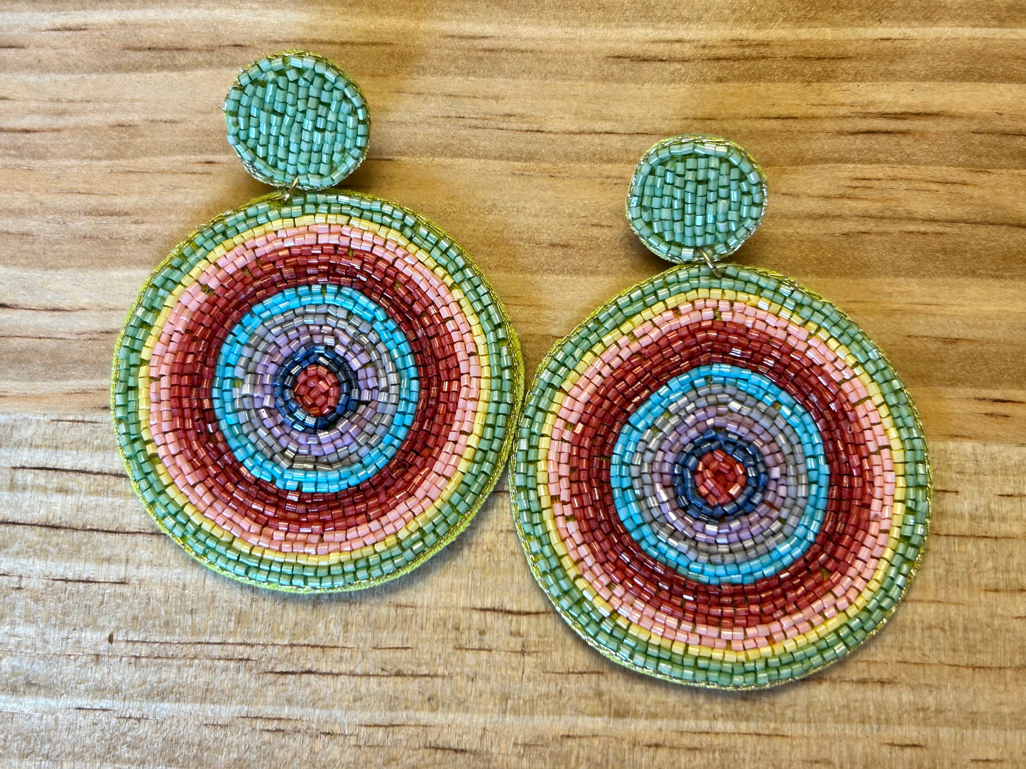 Colorful Seed Bead Earrings